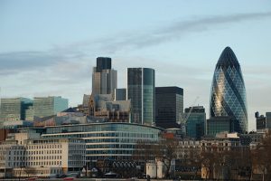 London City Skyline Showing Technology Regions